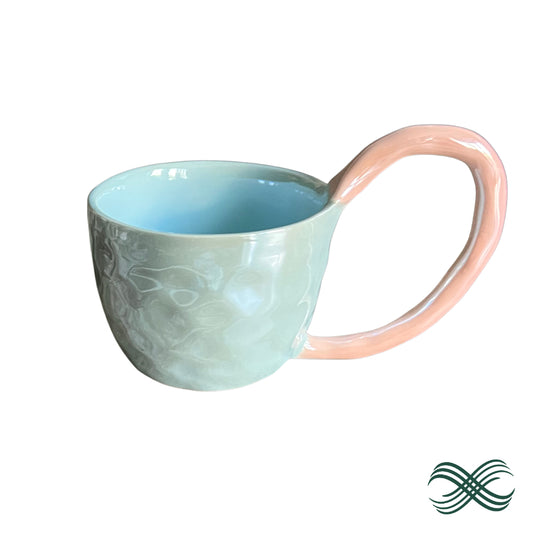 Metallic Wavy Baby Blue