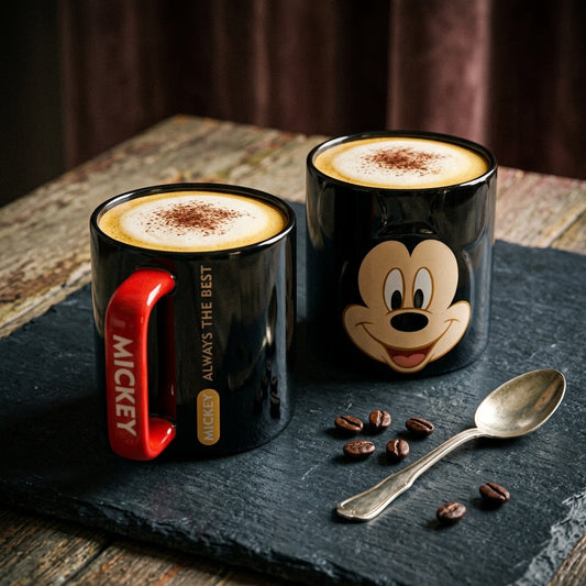 Premium Black Mickey Mouse Mug