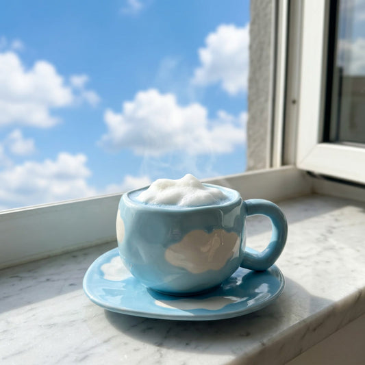 Dreamy Cloud Teacup - Blue