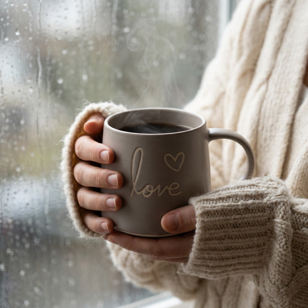 Oatmeal 'Love' Mug