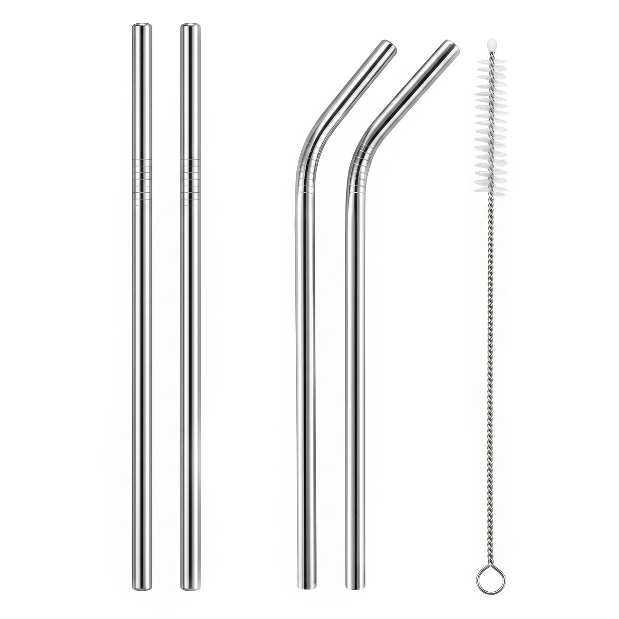 Reusable Stainless Steel Straw Set