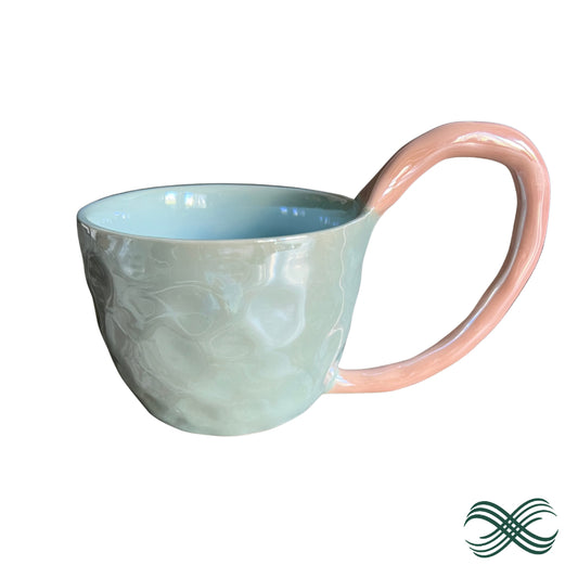 Metallic Wavy Baby Blue