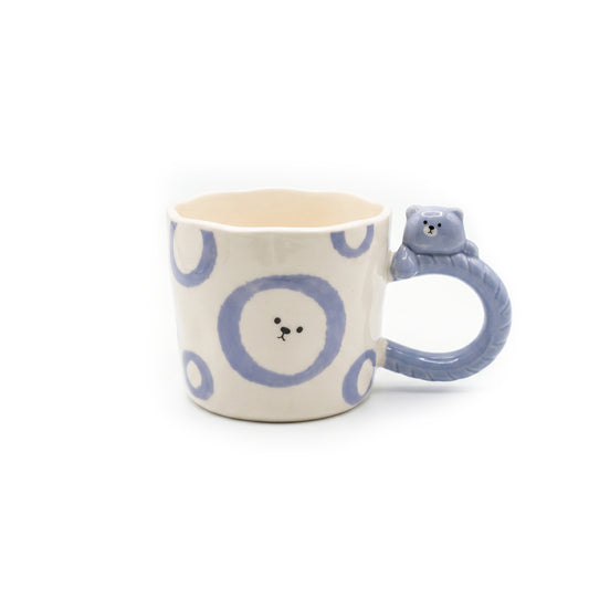 3D Blue Ring Bear Mug