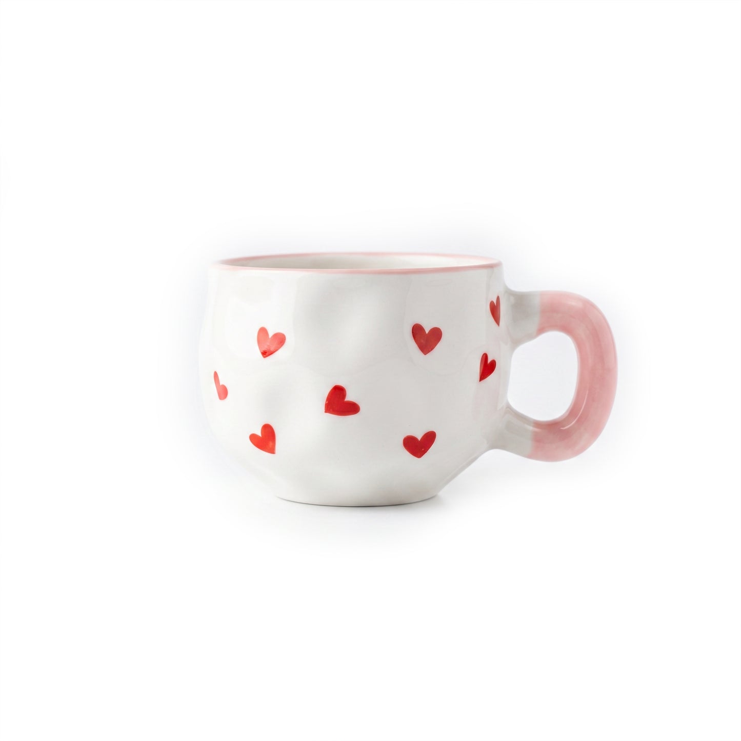Red Heart Chunky Handle Mug