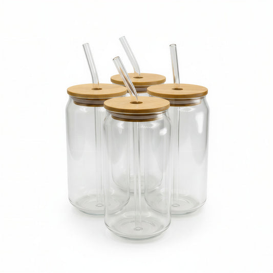 Premium Glass Iced Cup Bundle (Set of 4)