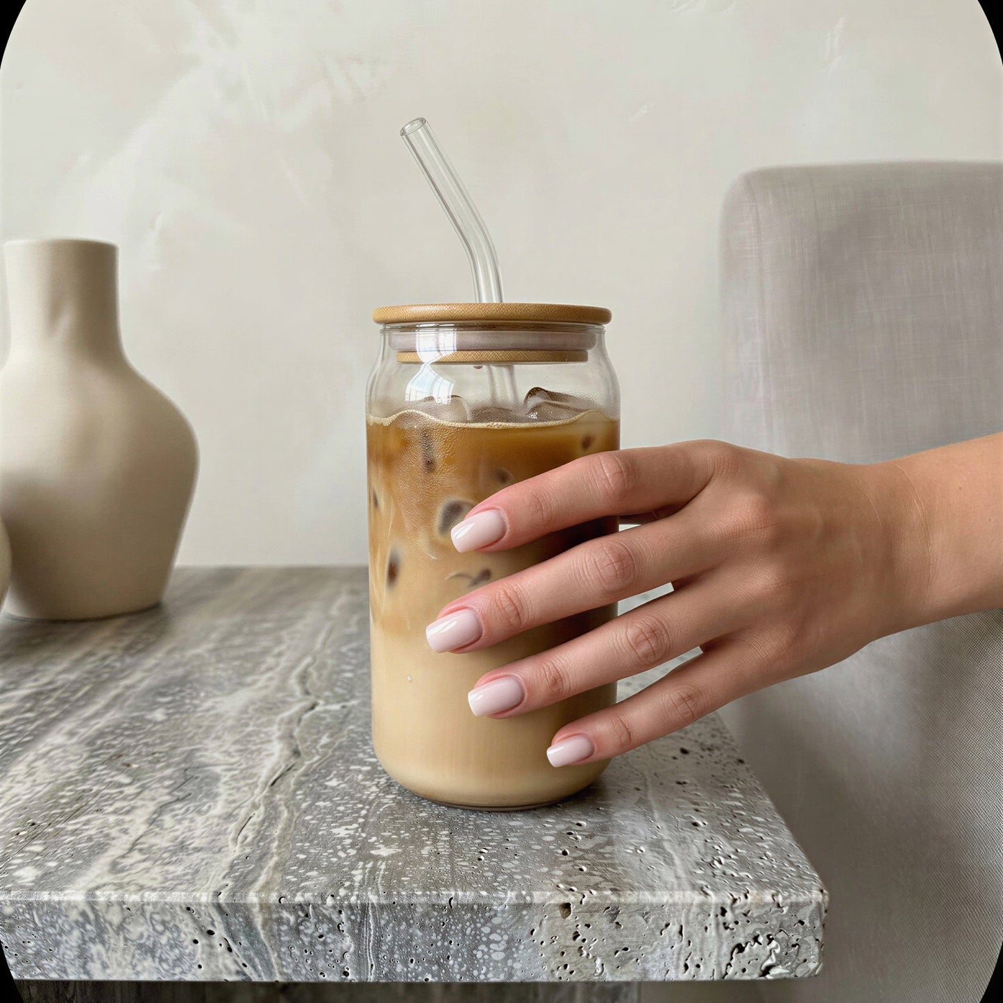 Premium Glass Iced Cup Bundle (Set of 4)