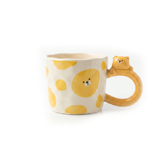 3D Yellow Bear Ceramic Mug