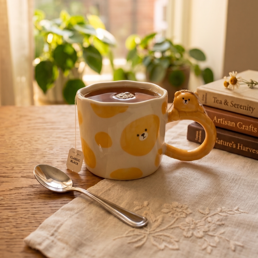 3D Yellow Bear Ceramic Mug