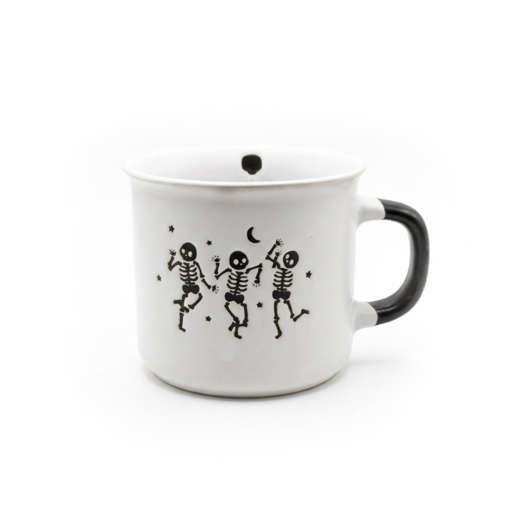 Dancing Skeletons Mug - Studio White Background Shot