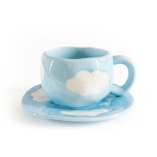 Dreamy Cloud Teacup - Blue - Studio White Background Shot