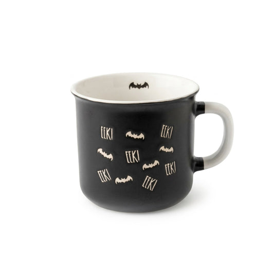 EEK!' Bats Halloween Mug - Studio White Background Shot