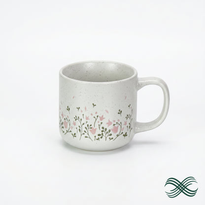 Serene Floral Porcelain Mug