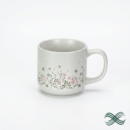 Serene Floral Porcelain Mug