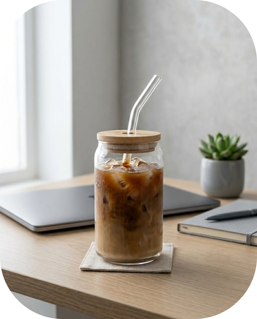 Premium Glass Iced Cup