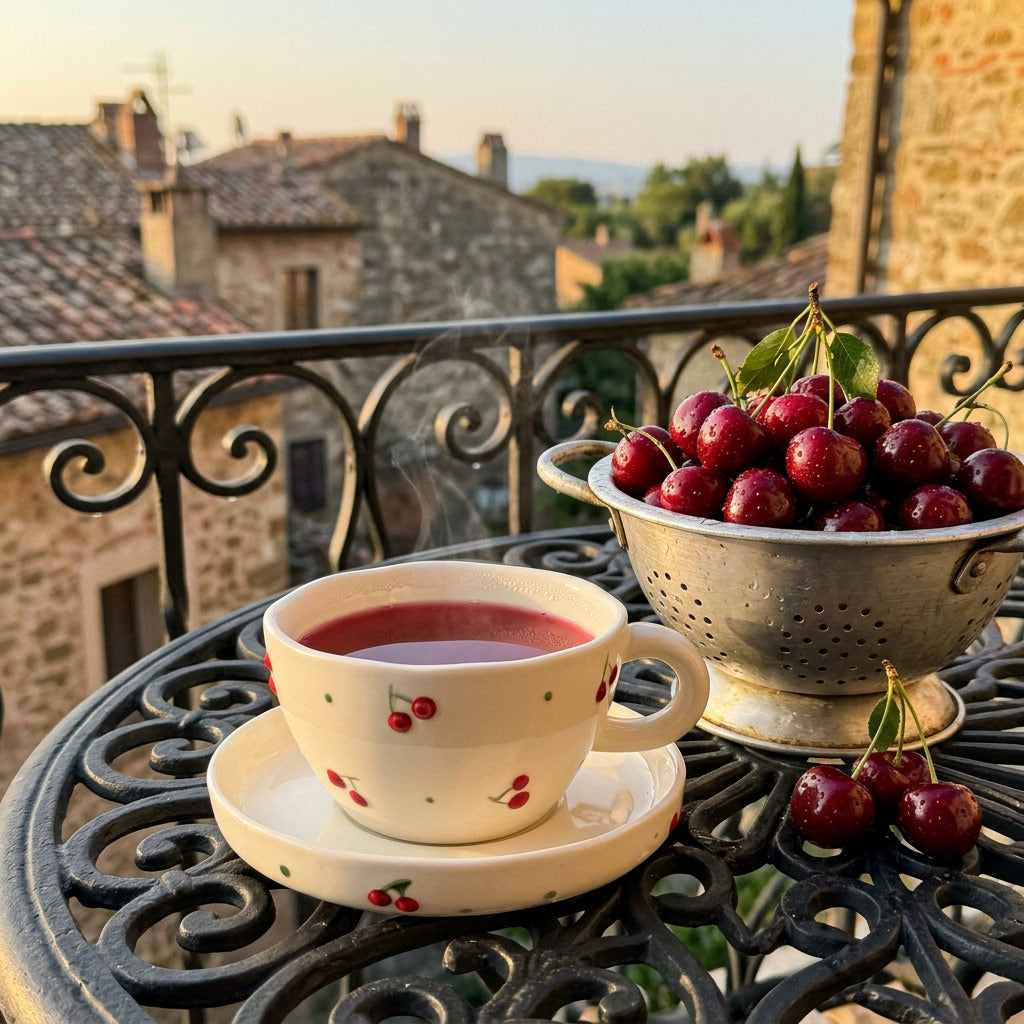 Fresh Cherry Teacup Set