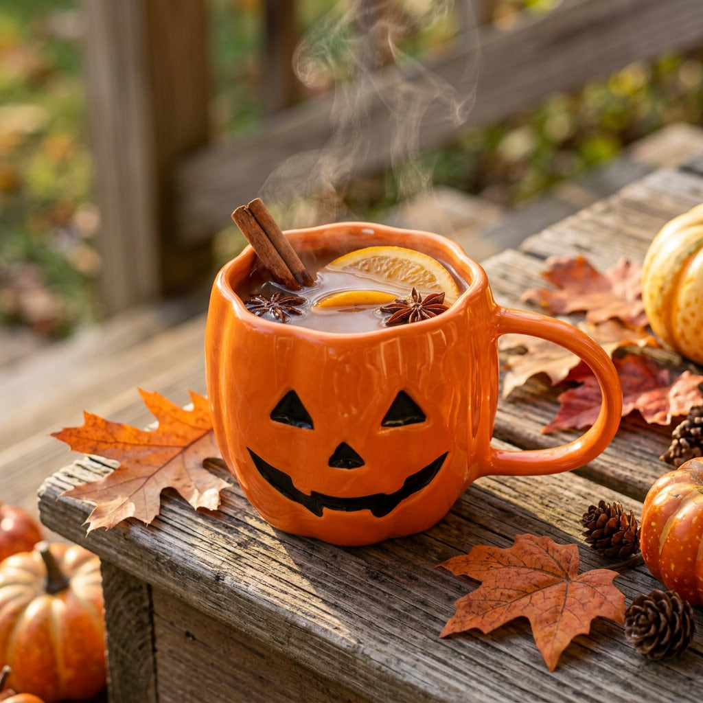 Jack-o'-Lantern Pumpkin Mug