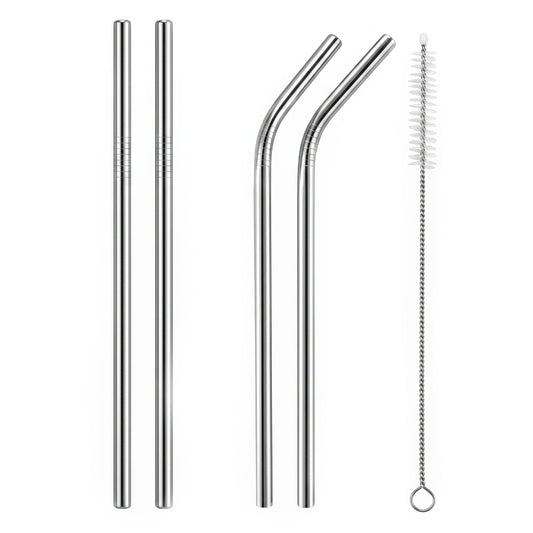 Reusable Stainless Steel Straw Set